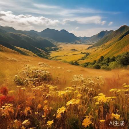 霍拉山秋草原，世外桃源