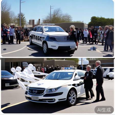 警车误会是婚车