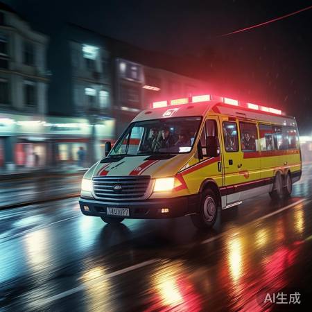 男子劫持救护车逃离现场