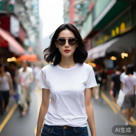 张曼玉街头时尚写真
