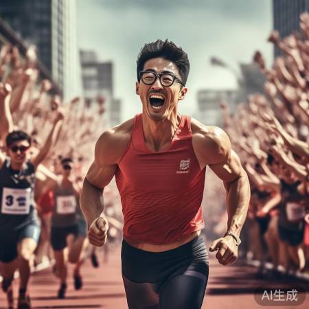 眼镜飞人夺冠刷新世界纪录