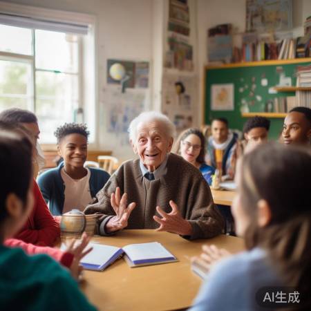 退休老师教学经验丰富,人生阅历