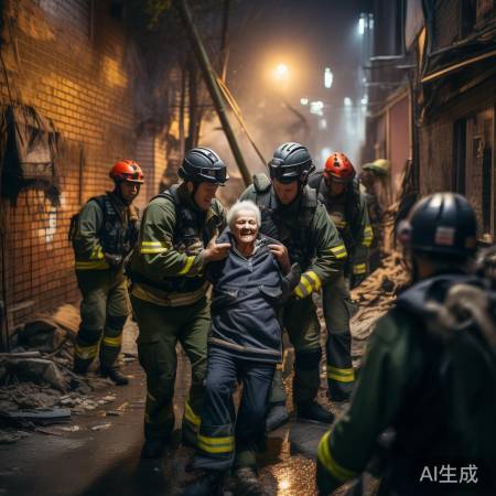 政府积极救援，老人得救