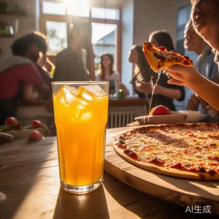 必胜客橙汁口感揭秘：果粒橙加冰的独特风味