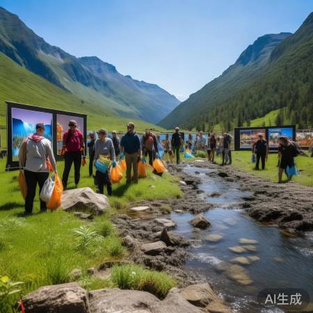 始祖鸟呼吁环保，清理炸山破坏