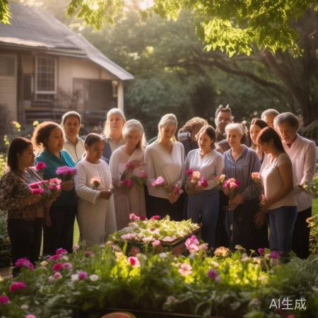 老奶奶离世三年，邻居义务打扫门前落叶传递温情