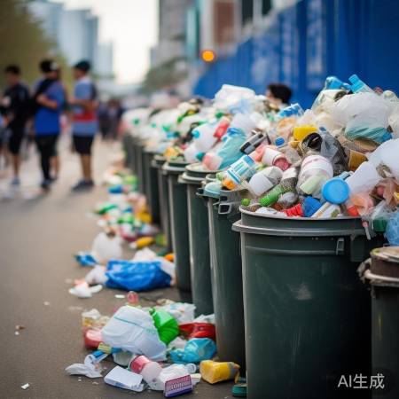 太原马拉松赛后垃圾多