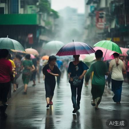 广东福建暴雨来袭，台湾局地特大暴雨预警！