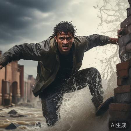 洪灾中显人性光辉