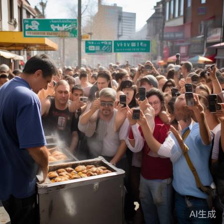 鸡排哥走红：小巷摊位爆满
