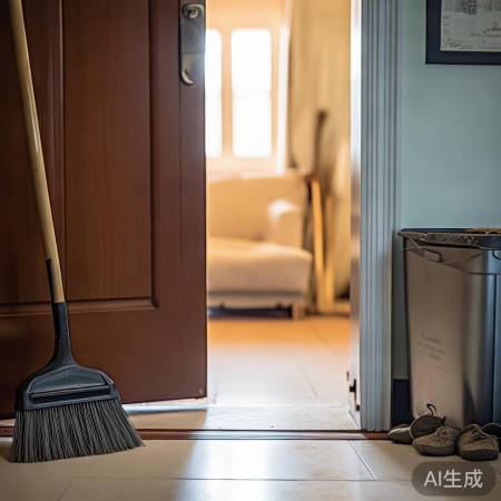 “门口清洁，安全第一”