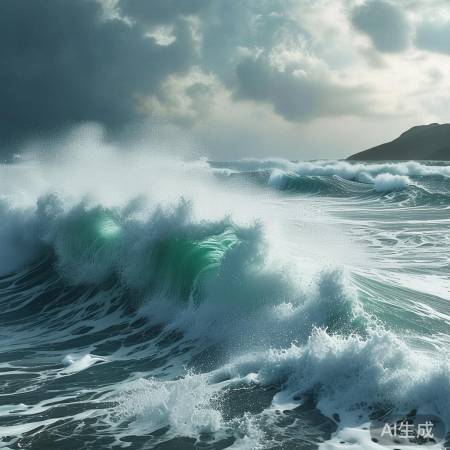 桦加沙登陆现场：巨浪狂涛风起云涌