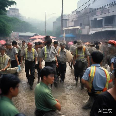 广东多地受桦加沙影响，海水倒灌紧急应对中