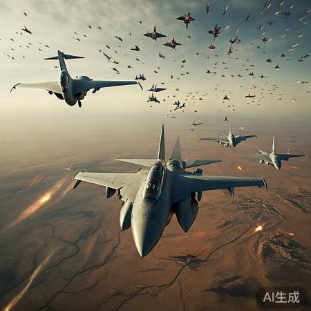 数十架战机空袭,实力对决
