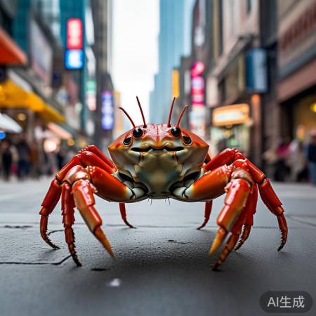 天津惊现奇观：十斤螃蟹上马路，路人捡获引热议