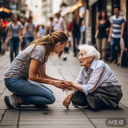 老奶奶晕倒真相揭晓