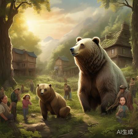 藏马熊闯村，感受自然魅力