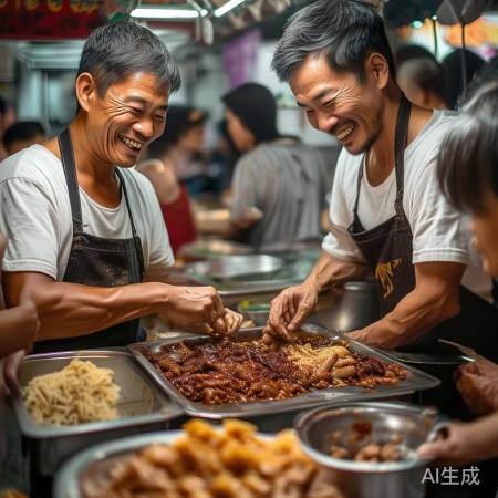 脂渣哥炸肉火，真诚热情制