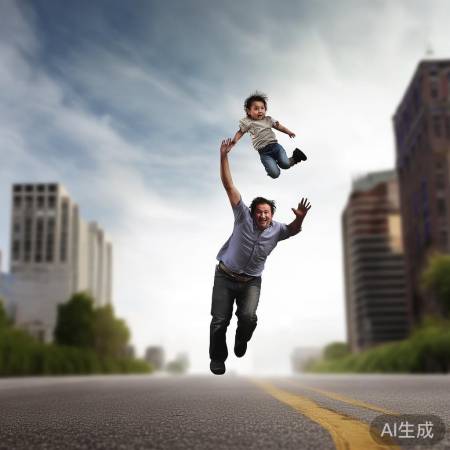 本能冲上去救娃,真汉子!