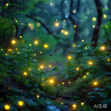 雨中精灵藏翠丛