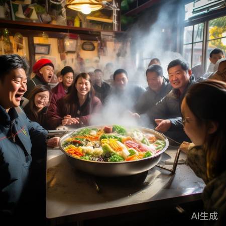 外国美女高速堵车偶遇火锅盛宴，美食成意外亮点