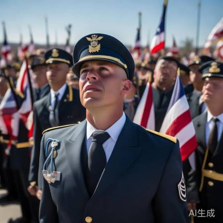 国旗护卫队深情演绎爱国情