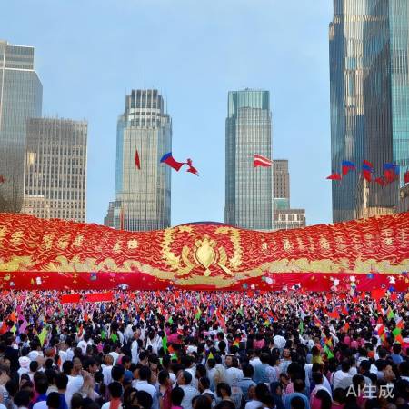 庆典颂歌,爱国情浓