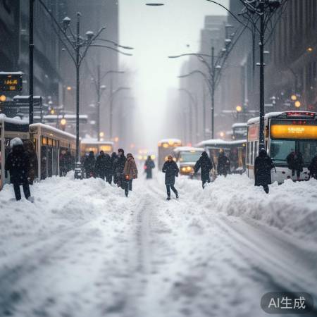 全国大雪突降，自驾被困路上，紧急救援进行中