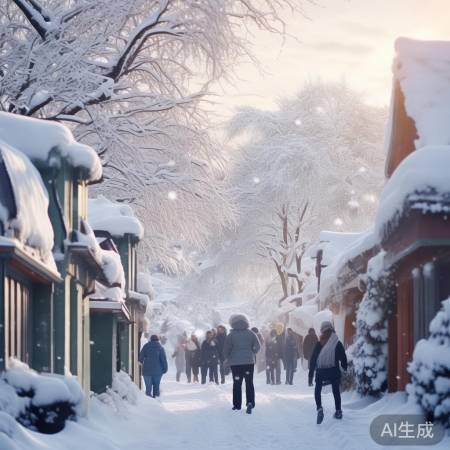 雪中美景暖人心