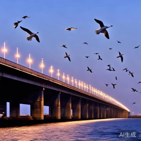 星海湾大桥夜色美景