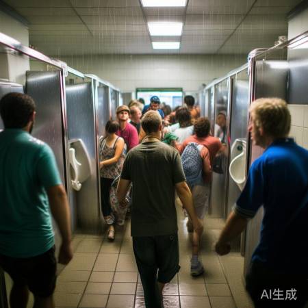 泰山突降暴雨大风，游客紧急避雨厕所成临时避难所