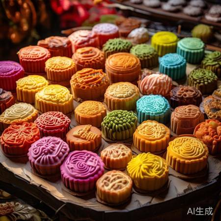 中秋月饼,口味多样