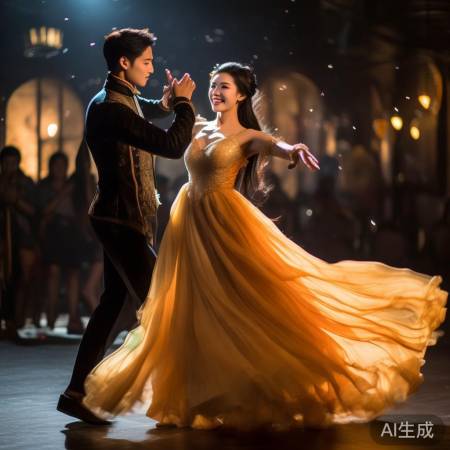 林志玲月下华尔兹双人舞美轮美奂，惊艳亮相引关注