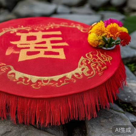 山西婚礼独特习俗：下水道井盖喜字装饰，喜庆氛围浓郁