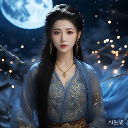 迪丽热巴嫦娥惊艳亮相