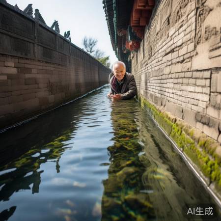 西安大爷现场揭秘：拍城墙水槽的独家技巧