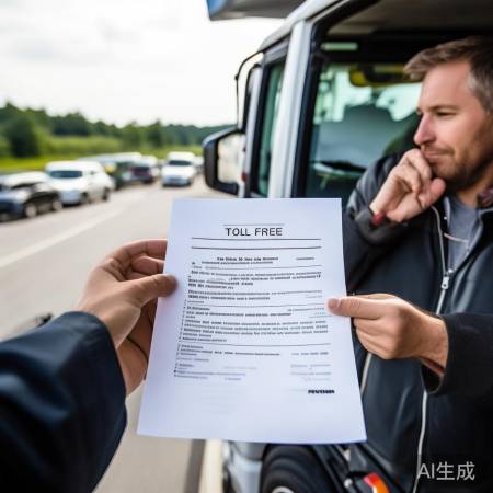 大型货车不免费,男子缴费明理