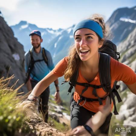 志愿者助小丽登顶