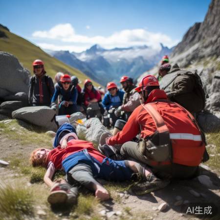 景区游客突发疾病,成功救援。