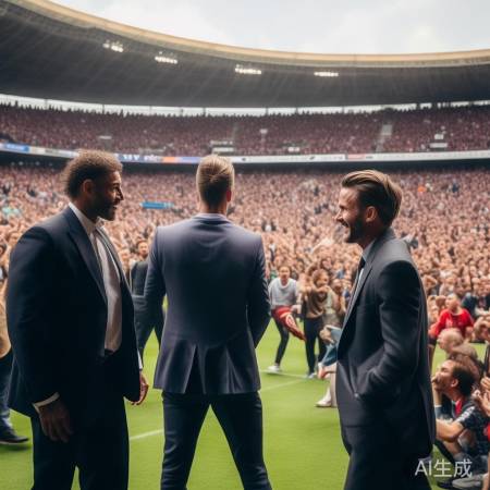 足球盛宴,大佬同框