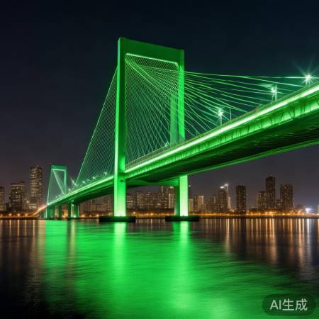 鹤洞大桥绿意盎然,环保新地标