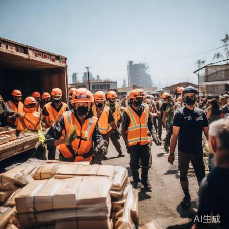 救援队伍日夜奋战,守护家园