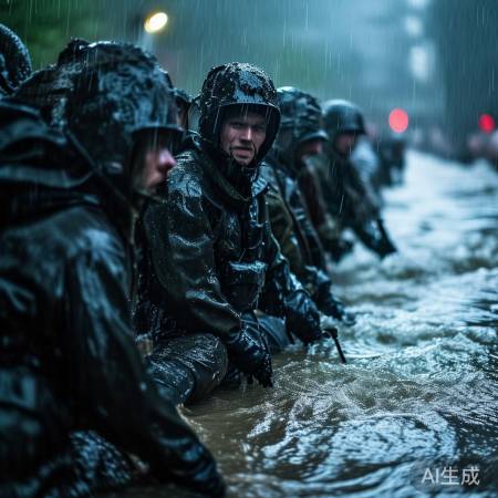 水警防汛坚守抗洪