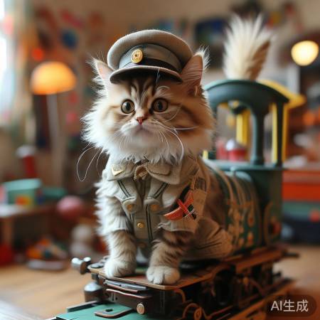 猫咪家宅列车员萌态