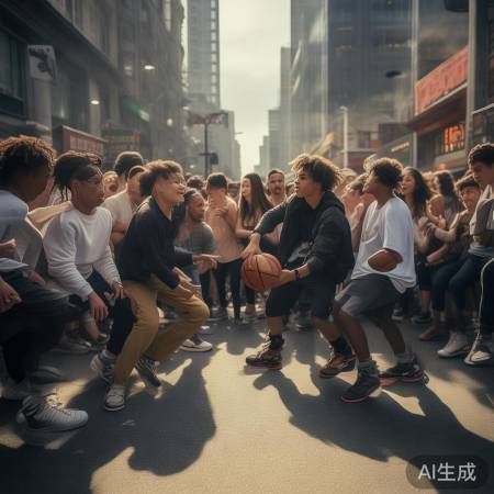 街头篮球引发城市混乱