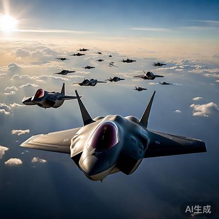 F35A齐聚西太平洋,热闹非凡