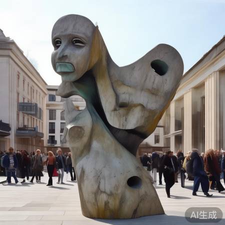 奇特雕塑引争议