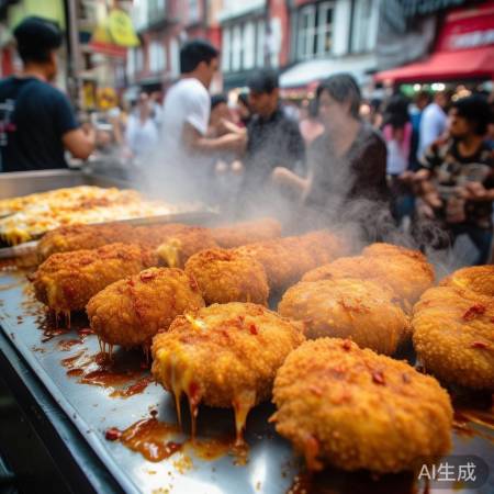 新口味鸡排吸引顾客