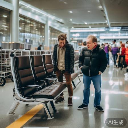 上海机场现奇观：两名外籍人士霸占六座位引热议