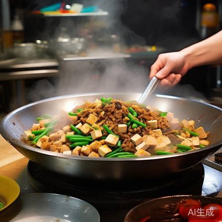 郑州美食炒八掺，八味合一，香飘